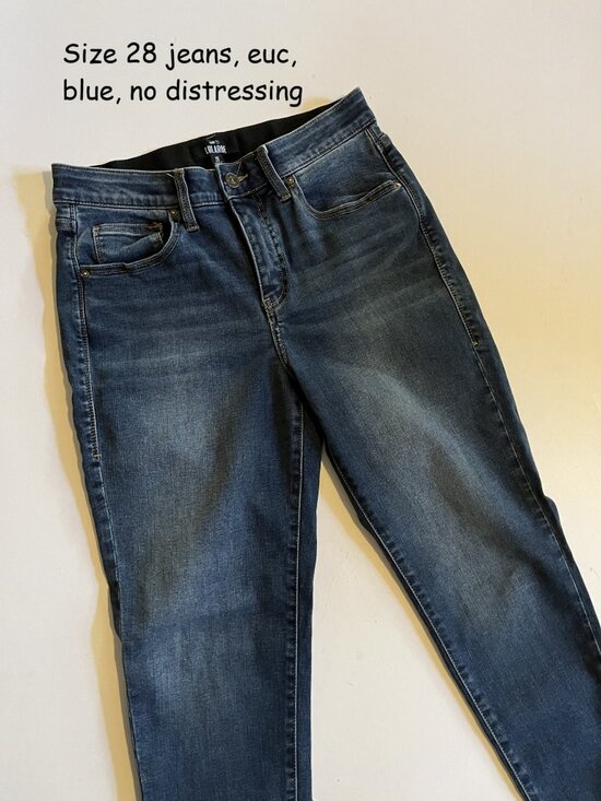 Size 28 Lularoe denim jeans, blue with no distressing (162) - Picture 1 of 3